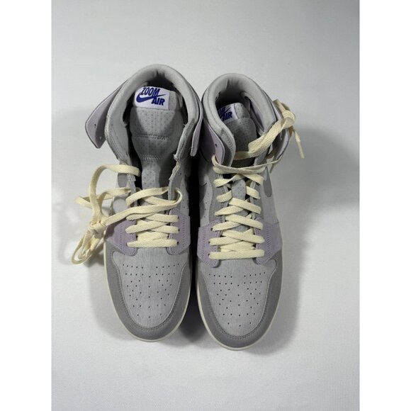 New Nike Air Jordan 1 Zoom CMFT 2 Shoes Womens Size 12 Grey High Top Suede - Picture 3 of 11